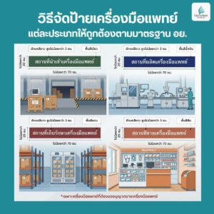 วิธีจัดป้าย เครื่องมือแพทย์ แต่ละประเภทให้ถูกต้องตาม อย.