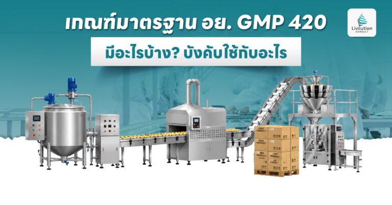 เกณฑ์มาตรฐาน อย. GMP 420