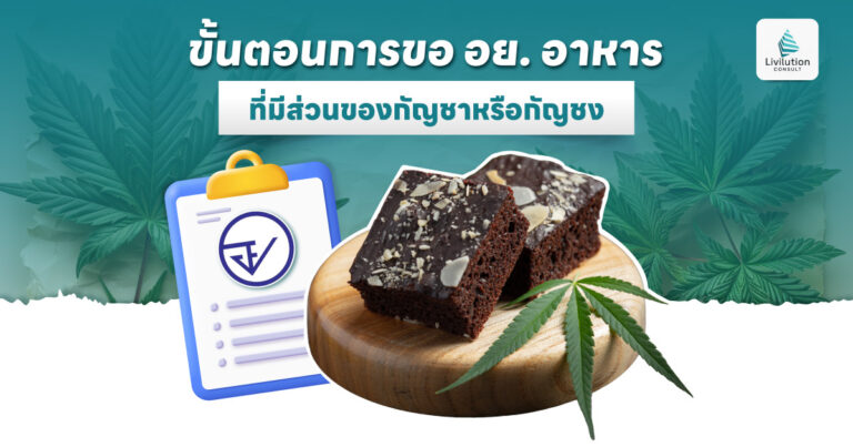 ขอ อย. อาหารที่มีส่วนของกัญชาหรือกัญชง