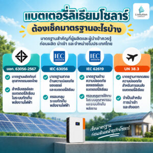 มาตรฐานแบตเตอรี่ลิเธียมโซลาร์